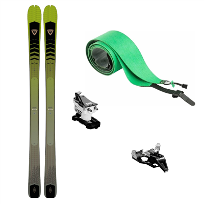 SKIALP SET Lyže Rossignol Escaper 80 Open + vázání Look ST 10 Black/White +  pásy Rossignol L2 Skin Escaper 80 / 80 Pro